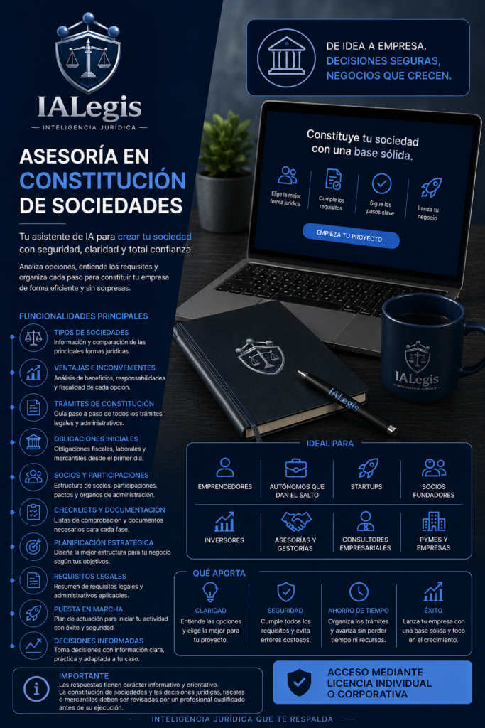 asesoría constitución sociedades